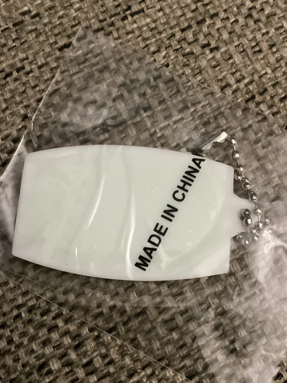Green Novelty Keychain Tag - 'Assholes Live Forever'